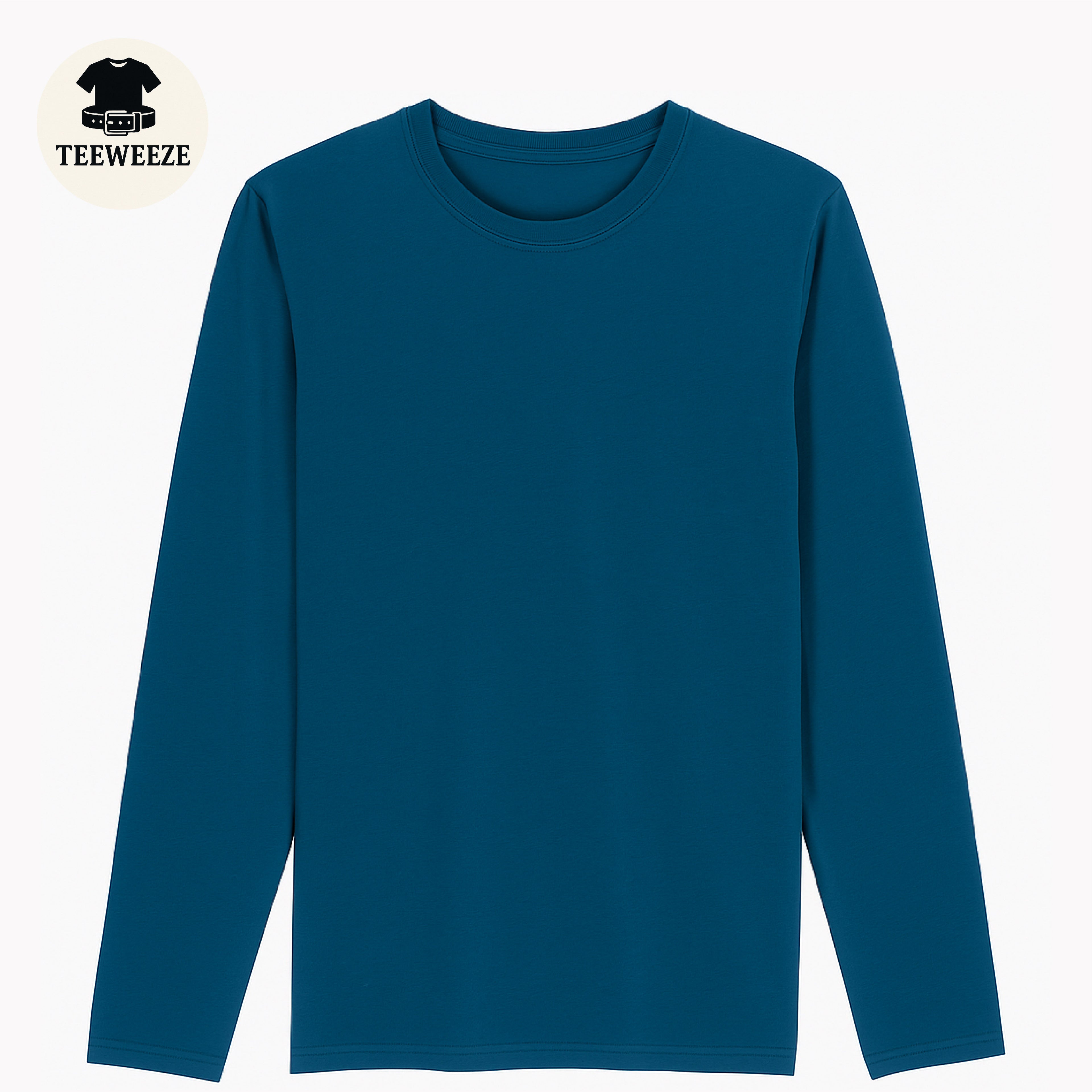 Teal blue full sleaves T.Shirt